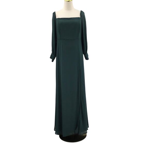 LULU'S 1X Plus Emerald Green Feel the Romance Off Shoulder Maxi Dress NEW B106 - Picture 3 of 9